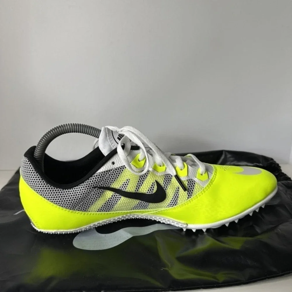 Men's NIKE RIVAL S Track & Field Shoes Size 11.5. Neon Yellow Green‎ New W/ Bag.